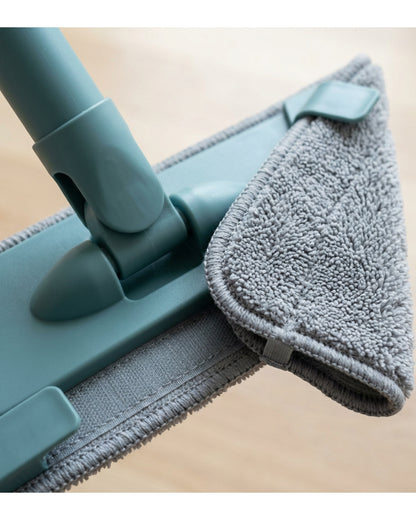 Villd Triangular Pivot Microfiber Mop 32 cm with 2 Pads Teal - Detail view