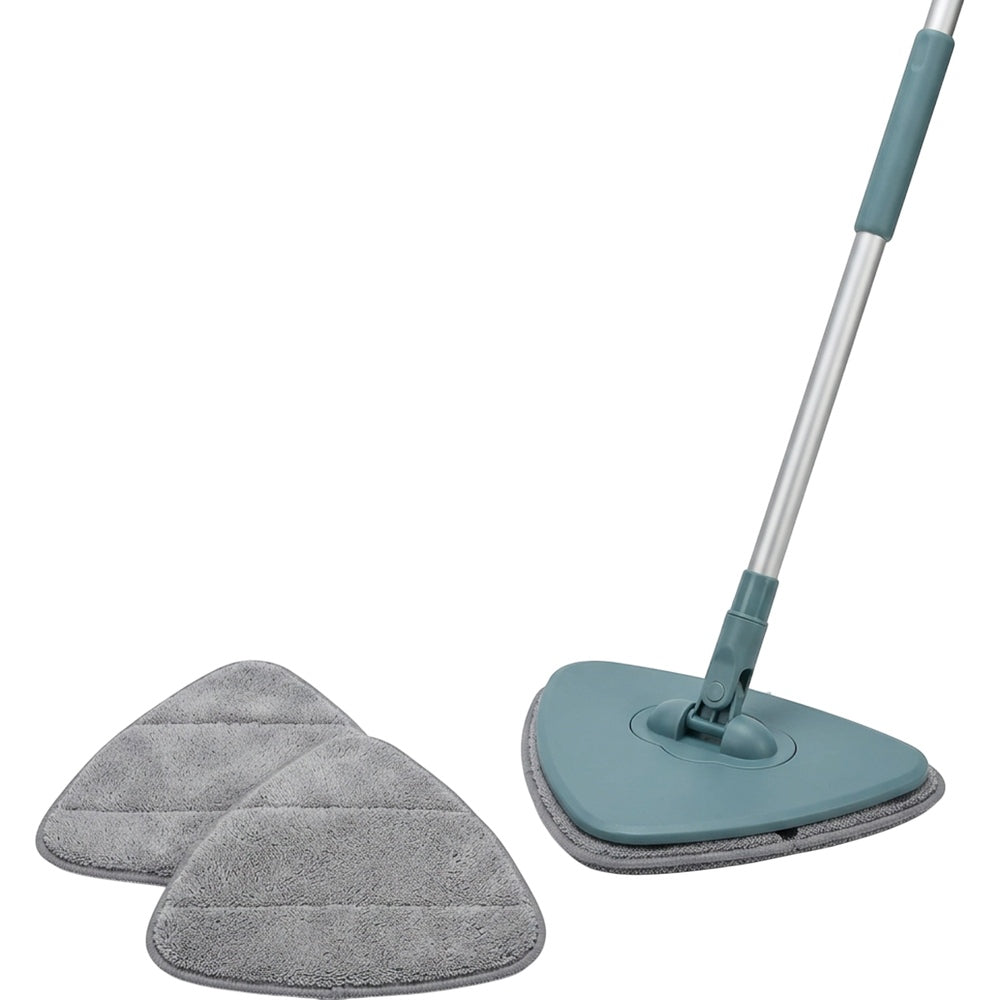 Villd Triangular Pivot Microfiber Mop 32 cm with 2 Pads Teal - Product view